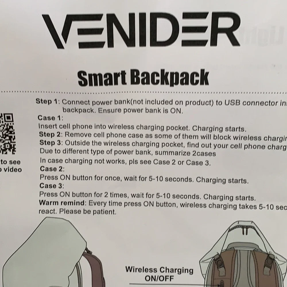 Venider anti-theft backpack. - Picture 6 of 7